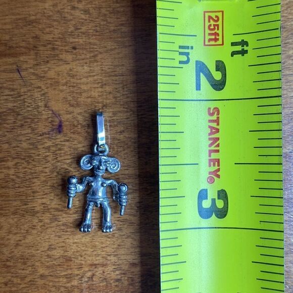 💛 Vintage 925 Aztec Medicine Man Pendant Charm - Picture 4 of 5